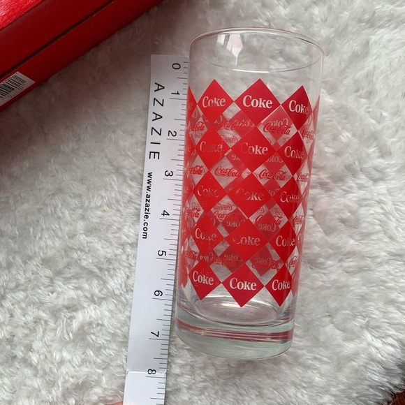 Coca Cola Red Logo Set of 4 Glassware - Picture 5 of 6